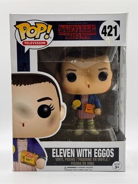 NWT Funko Pop Television Stranger Things Season 1 Eleven with Eggos (421)